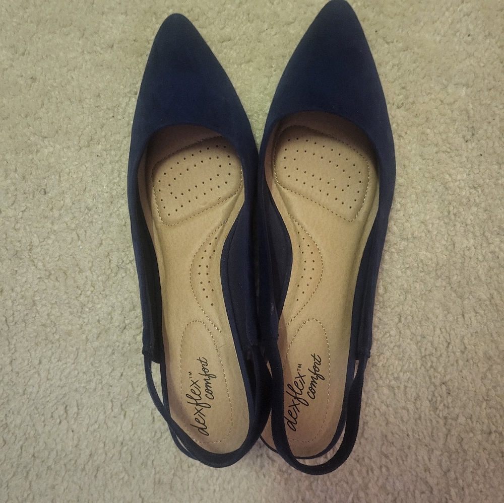 Navy Blue Deflex Comfort Heel Size 12 EU 44